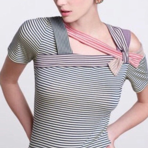 Byron Lars Tops - Beguile Byron Lars Colorful Striped Top Sm